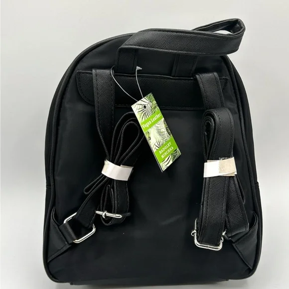 Badgley Mischka Black Backpack with Silver Accents - Picture 2 of 2